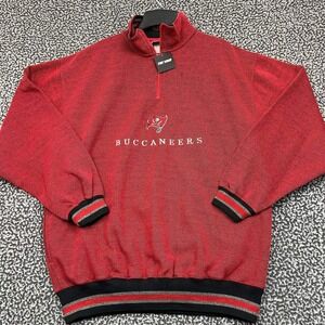 Tampa Bay Buccaneers Sweatshirt Men Large NFL Red Pullover Long Sleeve‎ New L